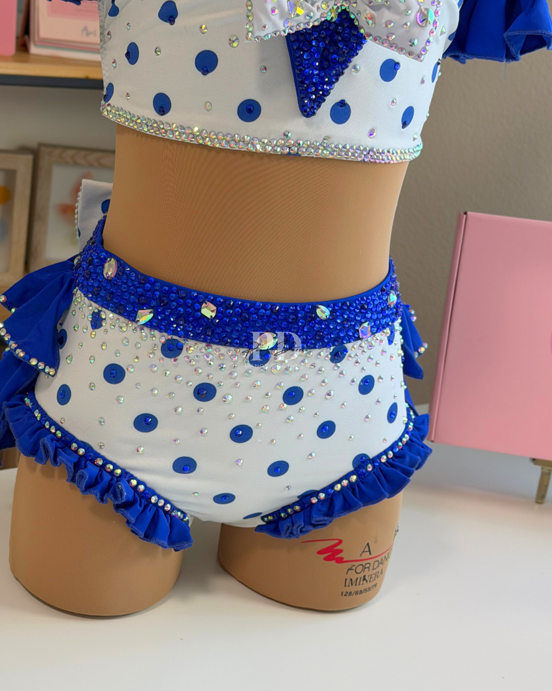 Ready to Ship-CXL/AXXS(12-14Y) – Polka Pop Blue dance costume