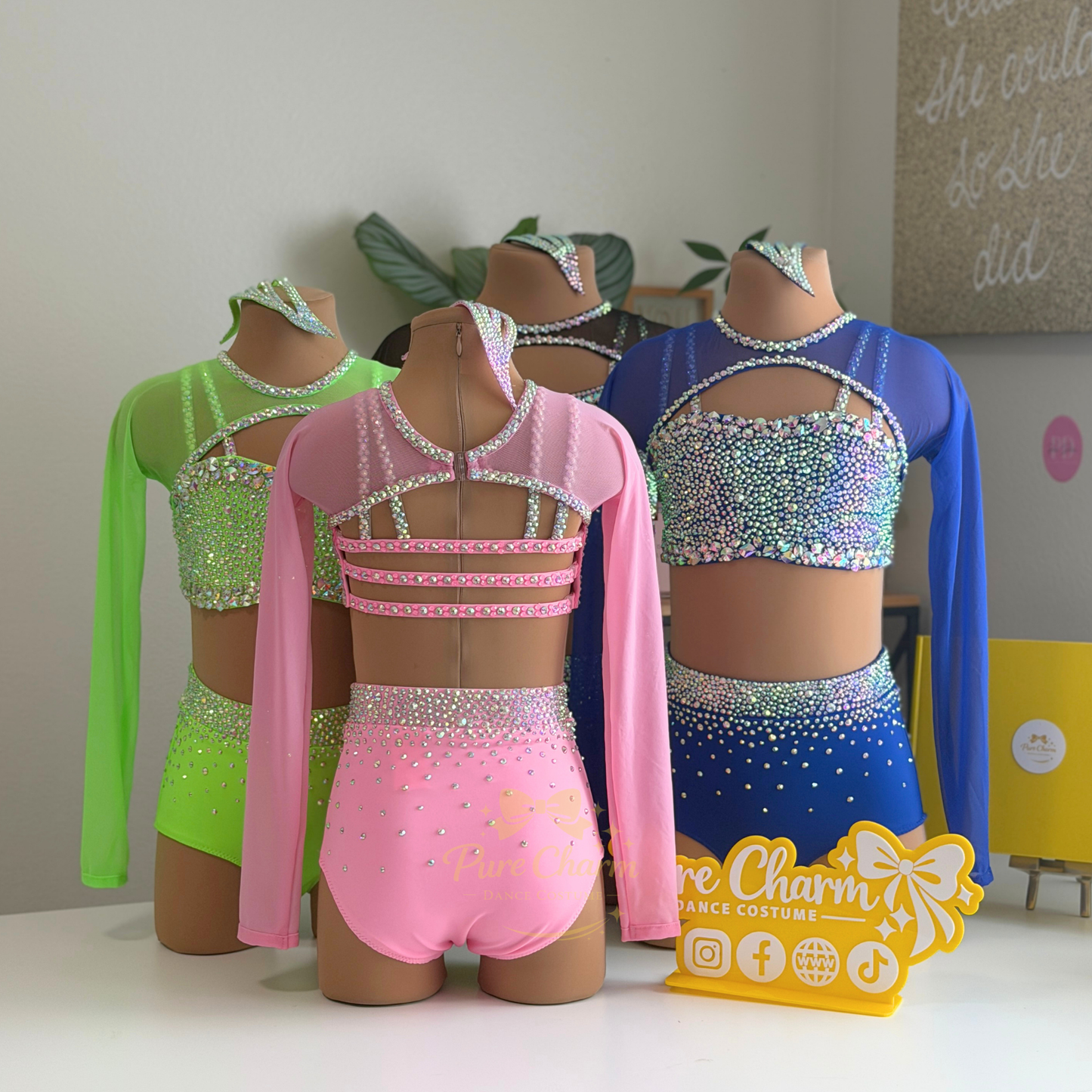 Pure Charm ✨ Long Sleeve (Mesh) Jazz Dance Costume