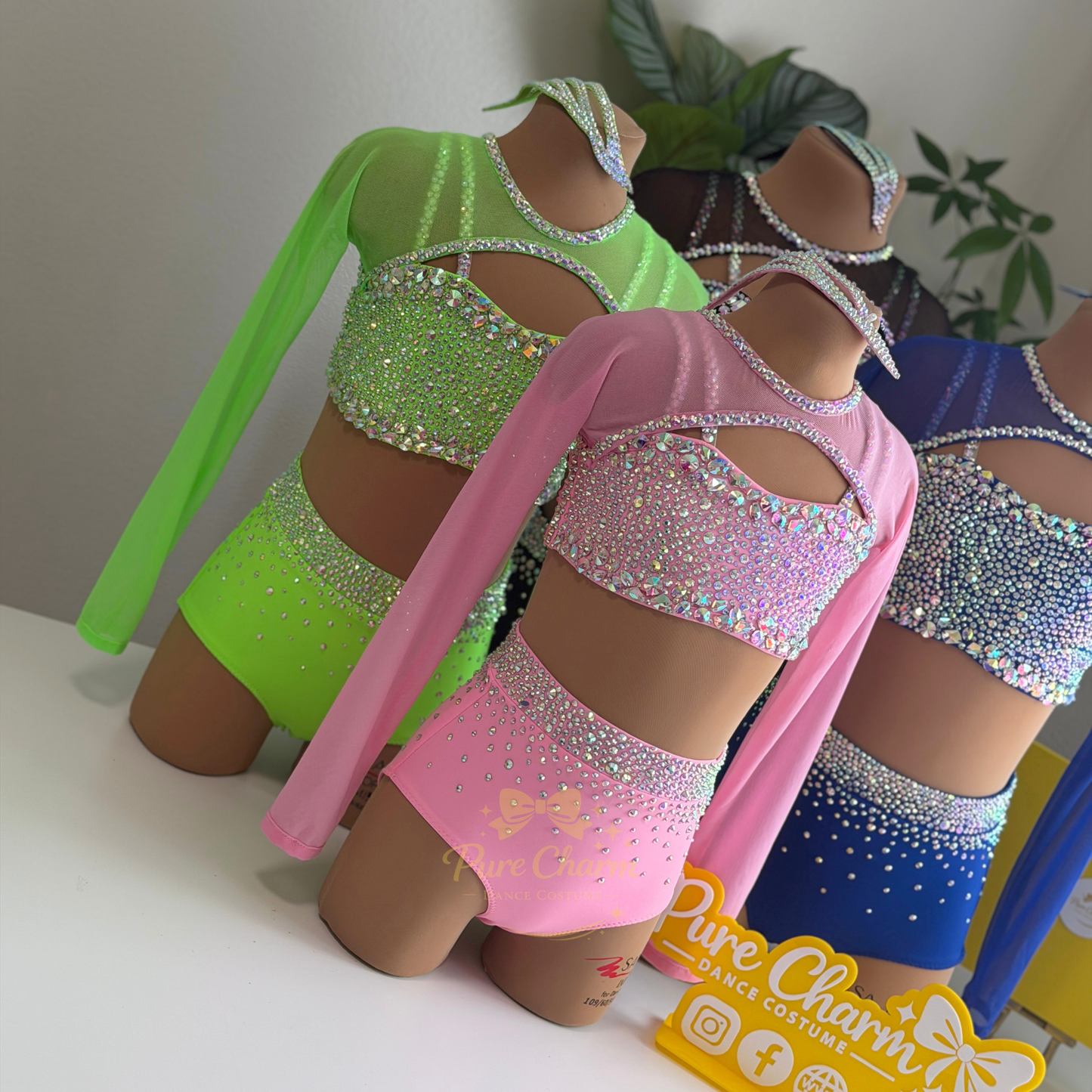 Pure Charm ✨ Long Sleeve (Mesh) Jazz Dance Costume