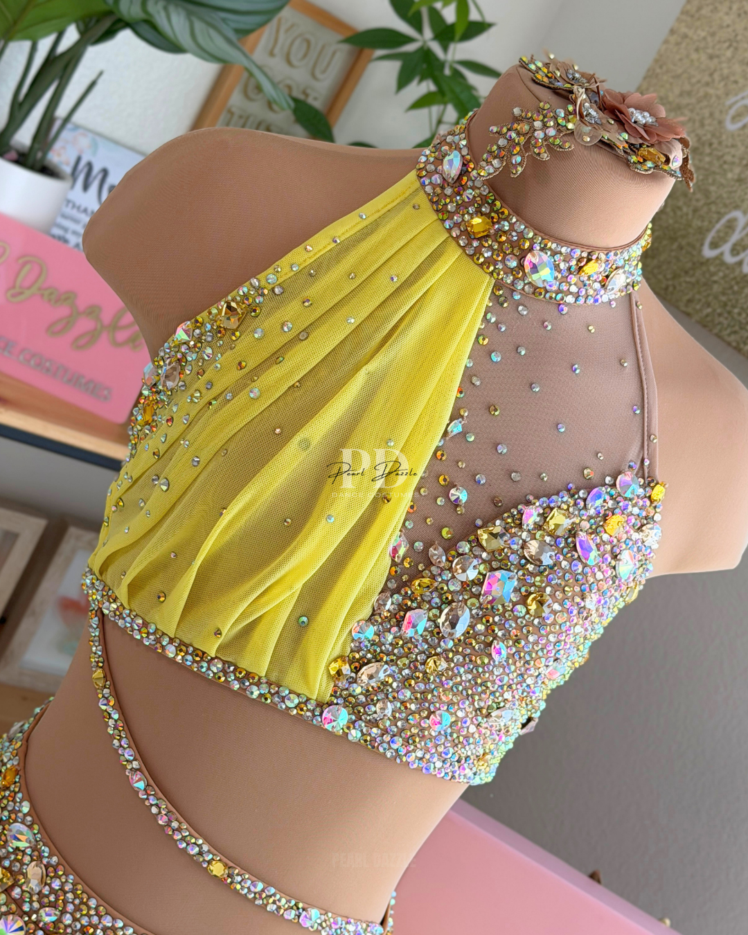 AXXS(12-16Y) Ready to Ship – Golden Glow Lyrical/Contemporary dance costume