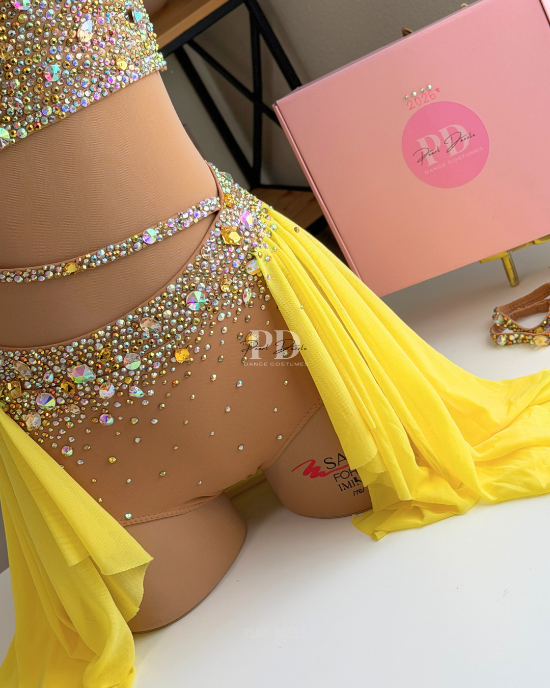 AXXS(12-16Y) Ready to Ship – Golden Glow Lyrical/Contemporary dance costume