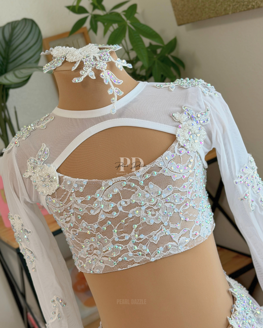 CM(6-8Y) Ready to Ship – Lace dream Lyrical/Contemporary dance costume