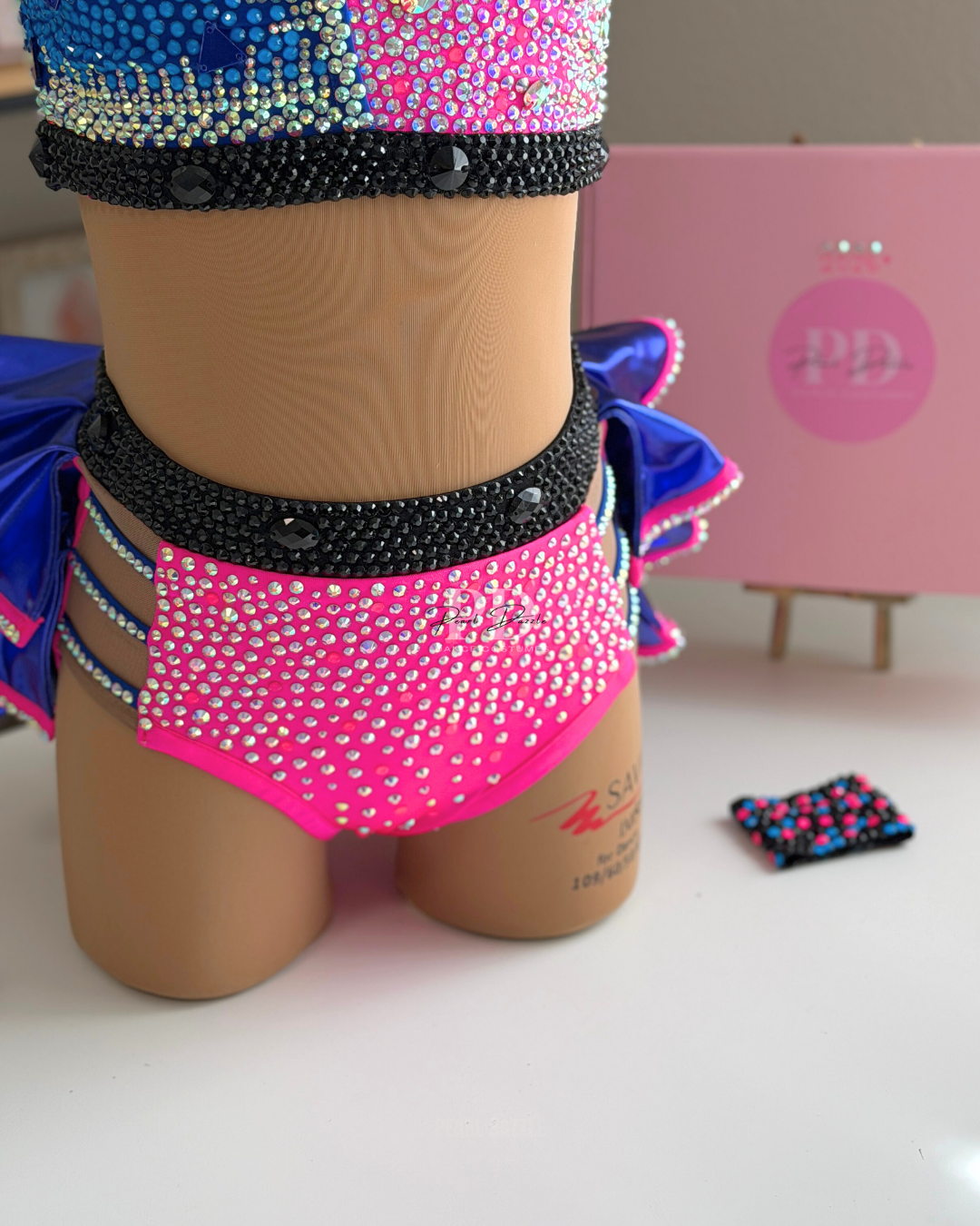 Ready to Ship – CS (5-6Y) Hot Pink &Blue Ruffles Jazz Costume